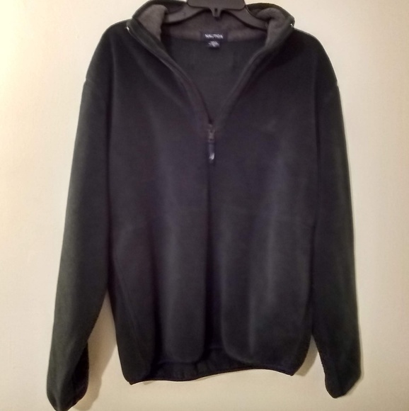 Nautica Men's Black Fleece Pullover - Picture 2 of 9